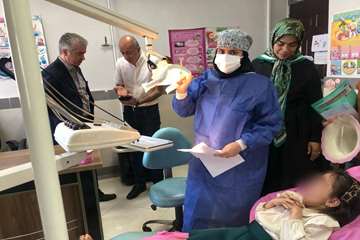 بازدید مدیرکل دفتر سلامت دهان و دندان وزارت بهداشت
